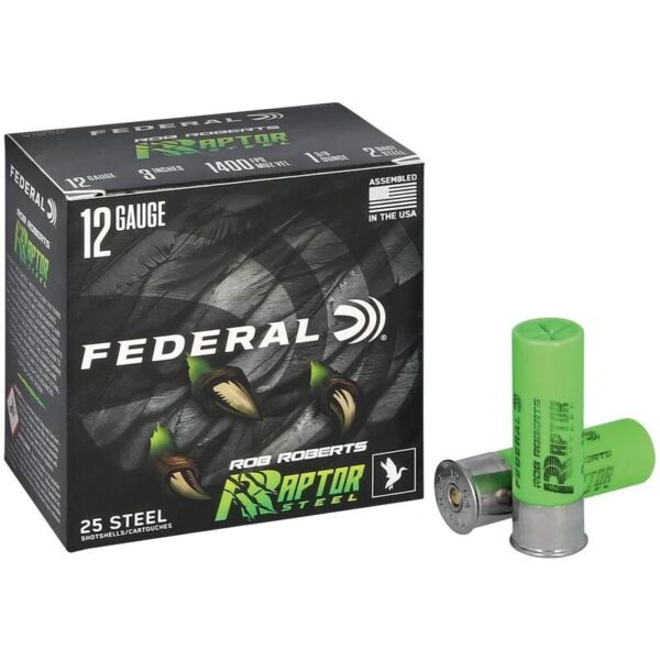 Federal Ron Roberts Raptor Steel Shotshells 12ga 3" 1-3/8oz 1400 fps #2 25/ct - Precision Shot Firearms