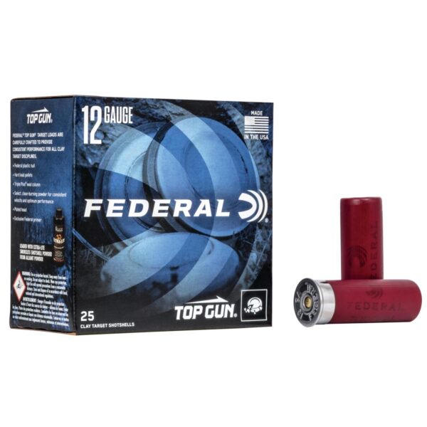 Federal Top Gun Target Shotshell 12 ga 2-3/4" 7/8 oz #8 1200 fps 25/ct - Precision Shot Firearms