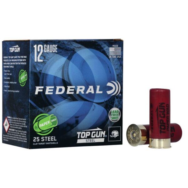 Federal Top Gun Paper Wad Shotshells 12 ga 2-3/4" 1 oz 1300 fps #7.5 25/ct - Precision Shot Firearms