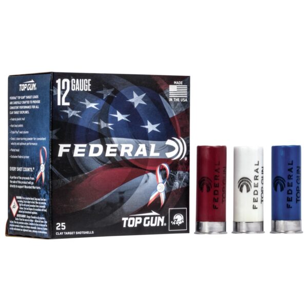 Federal Top Gun Target Shotshell 12 ga 2-3/4" 1-1/8 oz #8 1145 fps 25/ct - Precision Shot Firearms