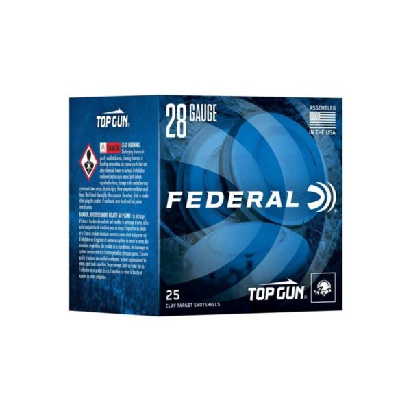 Federal Top Gun Sporting Shotshells 28ga 2-3/4" 3/4 oz 1330 fps #9 25/ct - Precision Shot Firearms