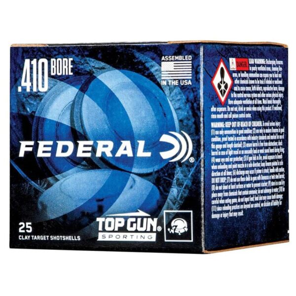 Federal Top Gun Sporting Shotshells .410 2-1/2" 1/2 oz 1330 fps #8 25/ct - Precision Shot Firearms