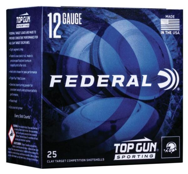 Federal Top Gun Sporting Shotshells 12ga 2-3/4" 1 oz 1330 fps #7.5 25/ct - Precision Shot Firearms