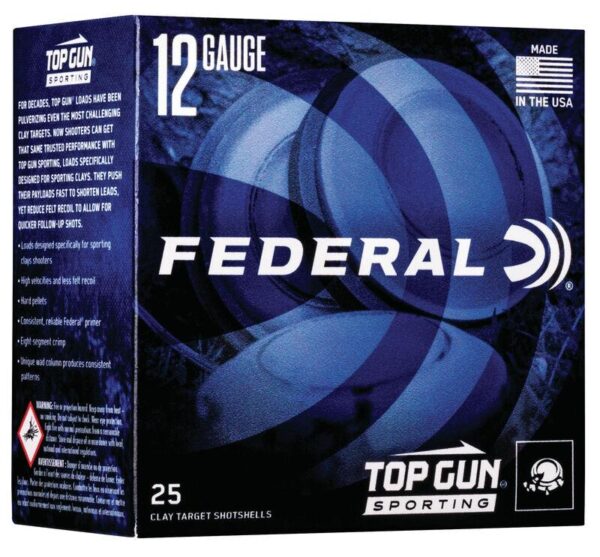 Federal Top Gun Sporting Shotshells 12 ga 2-3/4" 1oz 1300 fps #8 25/ct - Precision Shot Firearms