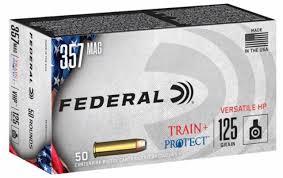 Federal Train & Protect Handgun Ammunition .357 Mag 125gr JHP 1440 fps 50/ct - Precision Shot Firearms