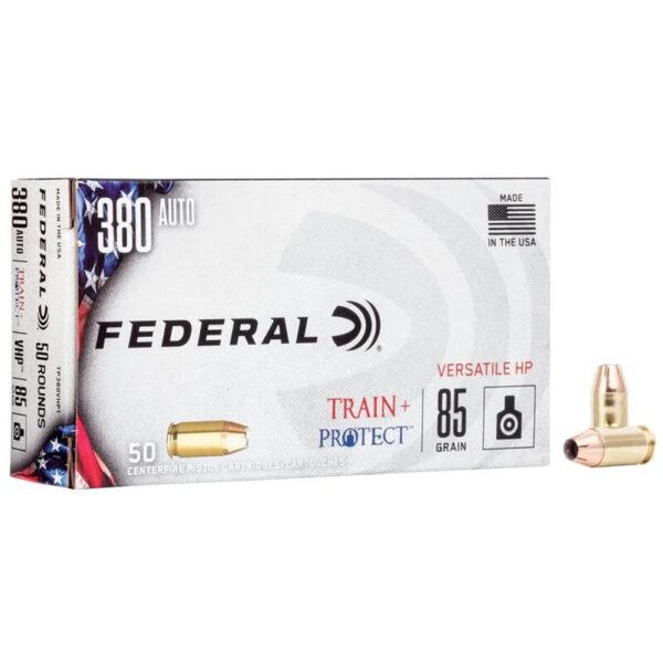 Federal Train & Protect Handgun Ammunition .380 Auto 85gr JHP 1000 fps 50/ct - Precision Shot Firearms