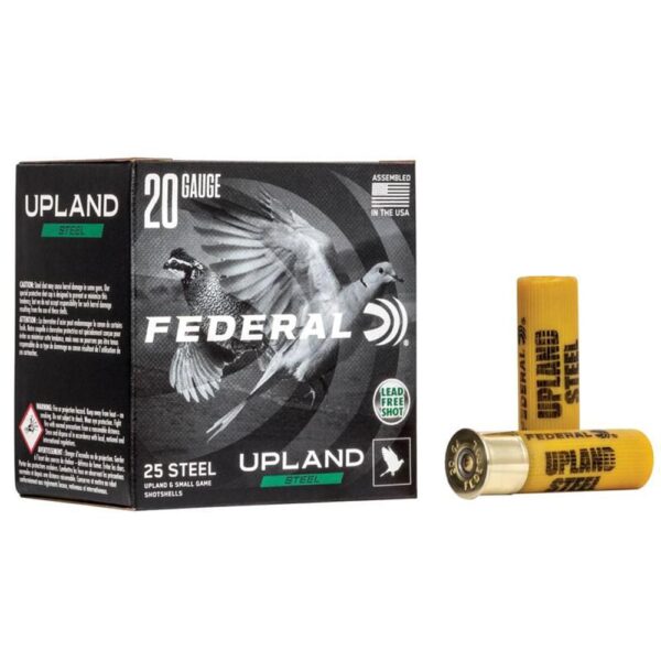 Federal Upland Steel Shotshells 20ga 2-3/4" 7/8 oz #6 1500 fps 25/ct - Precision Shot Firearms