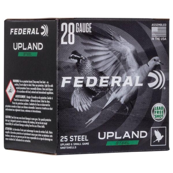 FEDERAL FIELD & RANGE STEEL 28GA 2 3/4" 5/8OZ 6 UPLAND STEEL AMMO 25RD - Precision Shot Firearms