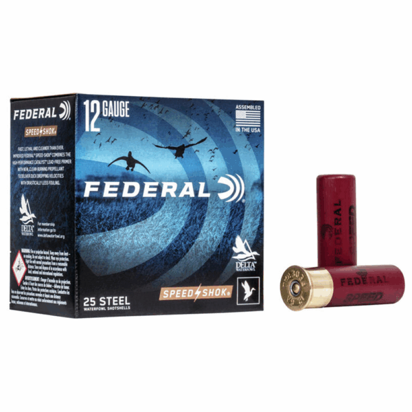 FEDERAL SPEED-SHOK HIGH VELOCITY STEEL 12GA 3" 1-1/4OZ 1 AMMO 25RD - Precision Shot Firearms