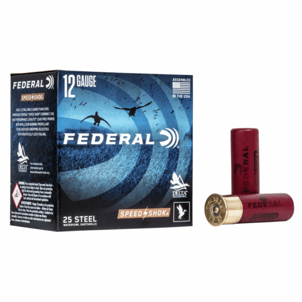FEDERAL SPEED-SHOK HIGH VELOCITY STEEL 12GA 3" 1-1/4OZ 3 AMMO 25RD - Precision Shot Firearms