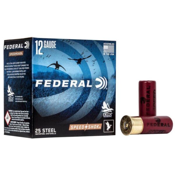 Federal Speed-Shok High Velocity Steel Shotshells 12ga 2-3/4" 1-1/8oz 1500 fps #4 Shot 25/ct - Precision Shot Firearms