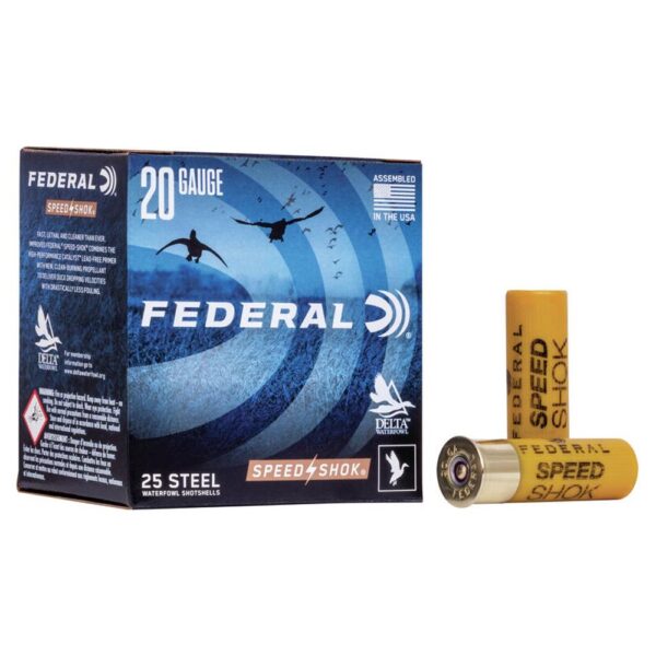 FEDERAL SPEED-SHOK HIGH VELOCITY STEEL 20GA 2-3/4" 3/4OZ 4 AMMO 25RD - Precision Shot Firearms