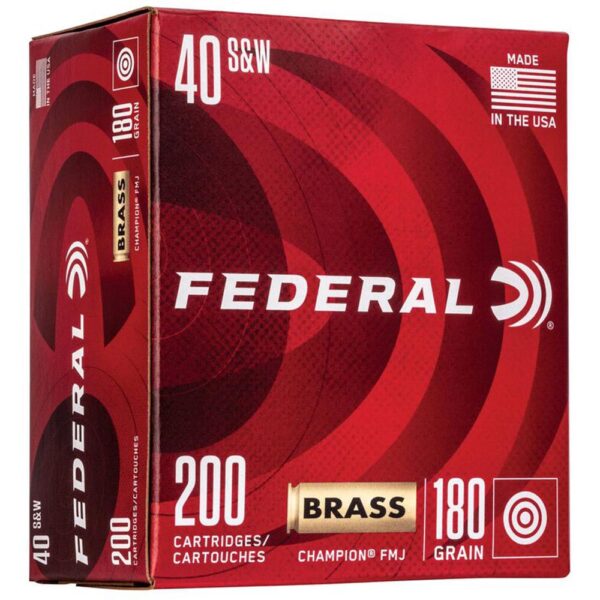 Federal Champion Training Handgn Ammunition .40 S&W 115gr FMJ 1000 fps 200/ct - Precision Shot Firearms