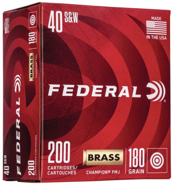 Federal Champion Training Handgn Ammuntion .40 S&W 115gr FMJ 985 fps 200/ct - Precision Shot Firearms