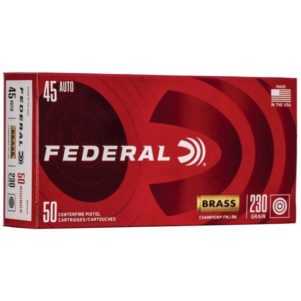 FEDERAL CHAMPION 45ACP 230GR FMJ - Precision Shot Firearms
