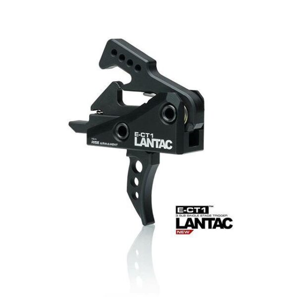 Lantac E-CT1 Single Stage Trigger 3.5 lb Curved Black - Precision Shot Firearms