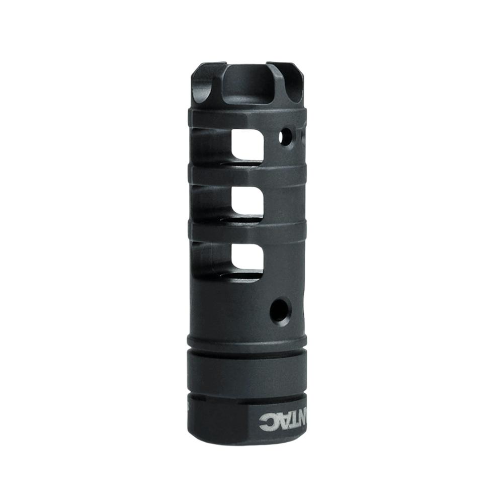 Lantac Dragon Muzzle Brake 9mm Luger 2.66" 1/2x28 Thread with Dead Air Xeno Mount - Precision Shot Firearms