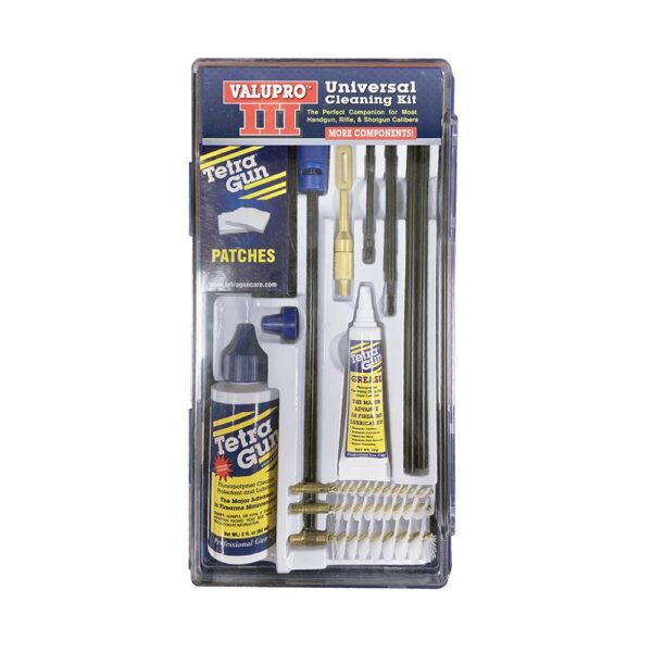 Tetra ValuPro III Gun Cleaning Kit Universal Rifle/Handgun/Shotgun - Precision Shot Firearms