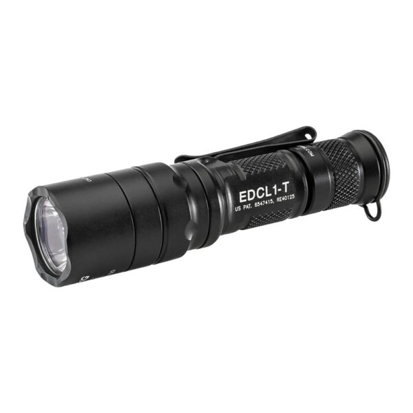 Surefire EDCL1-T Dual Output Everyday Carry Flashlight 500 Lumens Black - Precision Shot Firearms