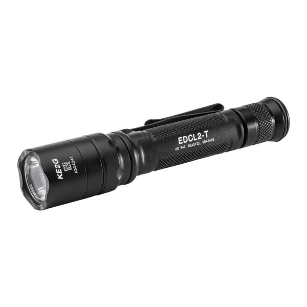 Surefire EDCL2-T Dual Output Everyday Carry Flashlight 500 Lumens Black - Precision Shot Firearms