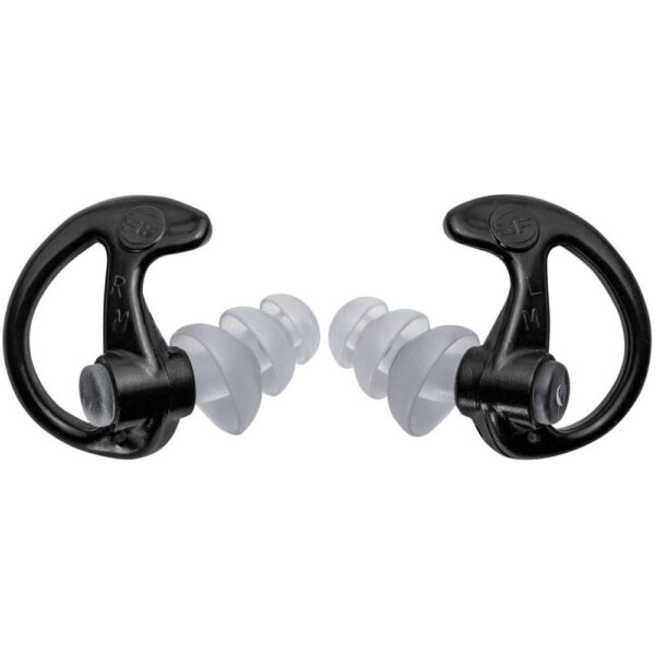 Surefire EP5 Sonic Defenders Max Full-Block Flanged Earplugs 26 NRR Black 1 Pair - Precision Shot Firearms