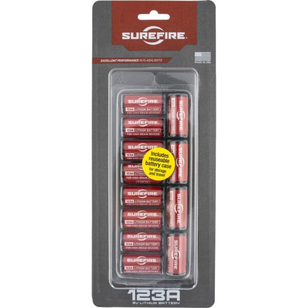 Surefire SF123A Batteries 12/ct Clamshell - Precision Shot Firearms