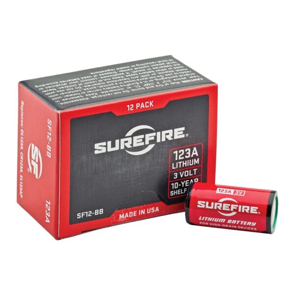Surefire 123A Lithium Batteries 12/ct - Precision Shot Firearms