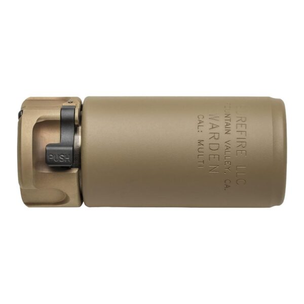 Surefire Warden Muzzle Device Fast-Attach Blast Regulator FDE - Precision Shot Firearms