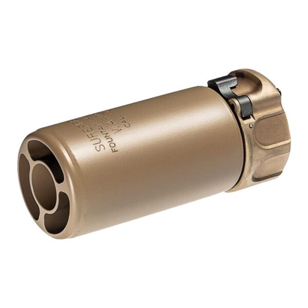 Surefire Warden Muzzle Device Fast-Attach Blast Regulator FDE - Precision Shot Firearms