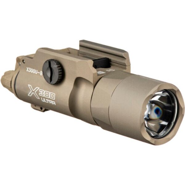 Surefire X300T-B Turbo Weapon Light Universal and Pic Mount 650 Lumens Tan Thumb Screw - Precision Shot Firearms