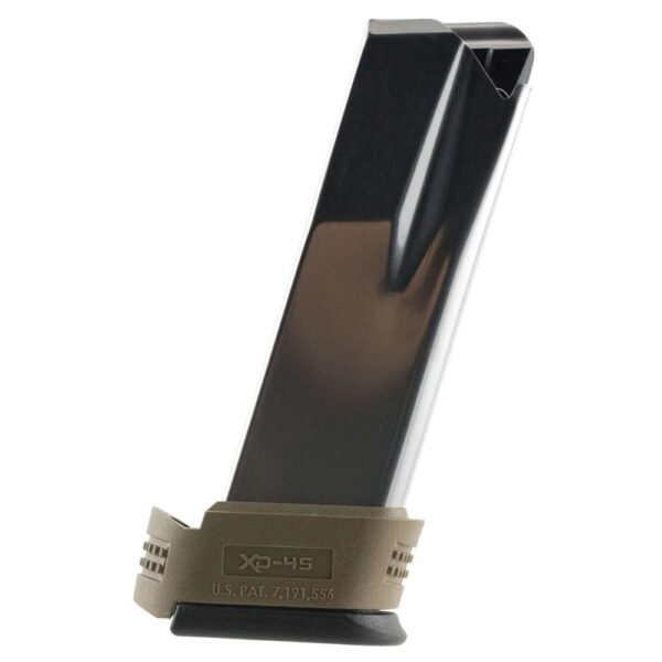 Springfield XD Compact Handgun Magazine .45 ACP 13/rd FDE Sleeve - Precision Shot Firearms