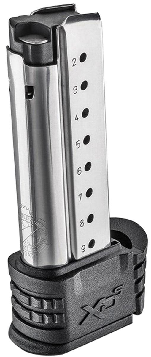 Springfield Armory XD(S) Magazine w Black X-Tension 9mm 9/rd Stainless - Precision Shot Firearms