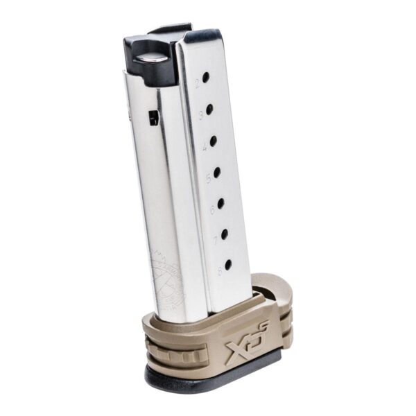 Springfield XD-S Extended Magazine FDE 9mm 8/rd - Precision Shot Firearms