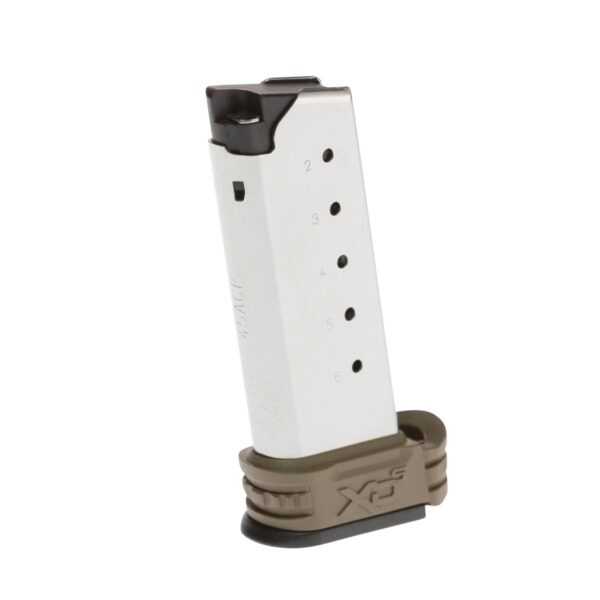 Springfield XD-S Extended Magazine Desert FDE .45 ACP 6/rd - Precision Shot Firearms