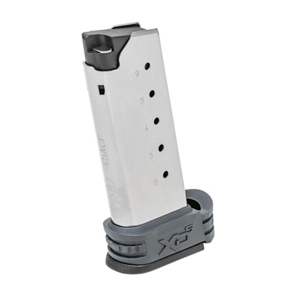 Springfield XD-S Tactical Extended Magazine Grey .45 ACP 6/rd - Precision Shot Firearms