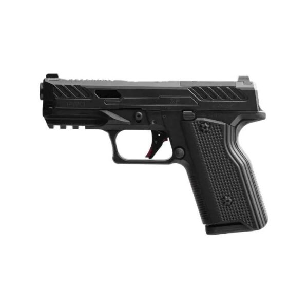 Fusion Firearms XF PRO Black Handgun 9mm Luger 15rd Magazines(2) 4" Barrel Interchangeable Black/Red Grips - Precision Shot Firearms