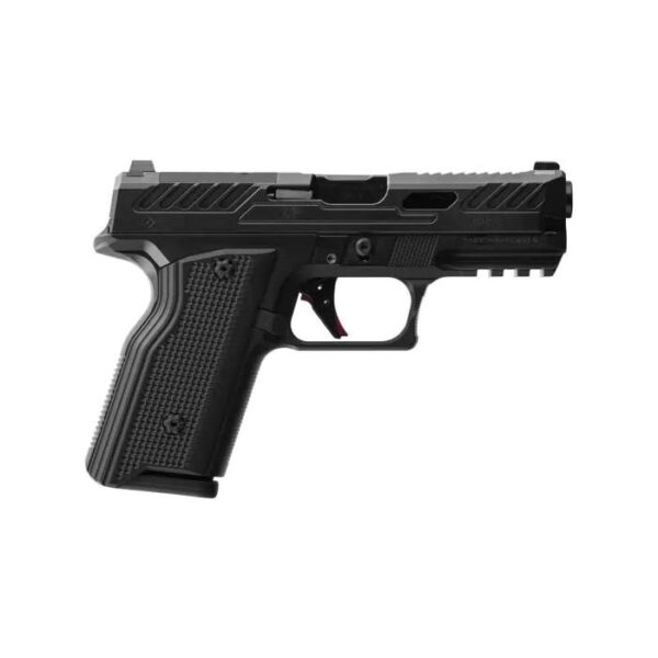 Fusion Firearms XF PRO Black Handgun 9mm Luger 15rd Magazines(2) 4" Barrel Interchangeable Black/Red Grips - Precision Shot Firearms