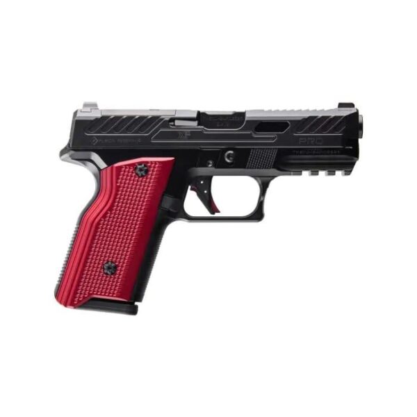 Fusion Firearms XF PRO Black Handgun 9mm Luger 15rd Magazines(2) 4" Barrel Interchangeable Black/Red Grips - Precision Shot Firearms