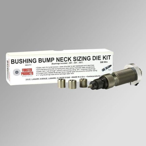 Bushing Bump Kit 308 Win-Neck Sizing Die & 3 Neck Bushings .336 .334 .332 - Precision Shot Firearms