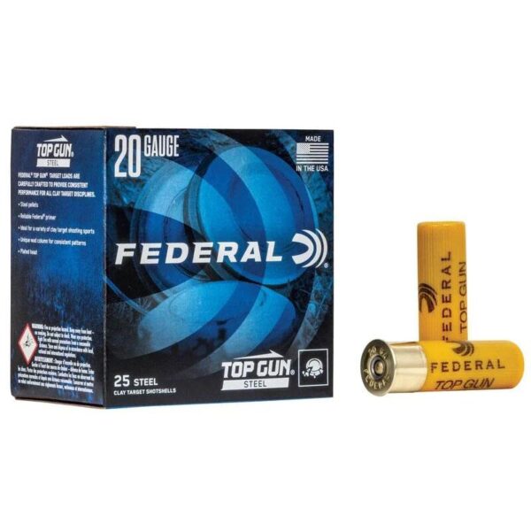 Federal Top Gun Steel Shotshells 20ga 2-3/4" 7/8oz #7 1214 fps 25/ct - Precision Shot Firearms