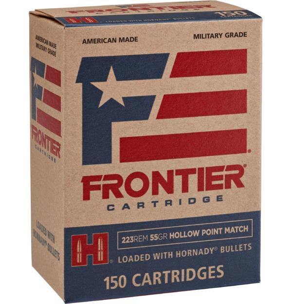Hornady Frontier Rifle Ammunition .223 Rem 55 gr HP-MATCH 150/ct (Oriented) - Precision Shot Firearms