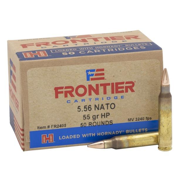 Hornady Frontier Rifle Ammunition 5.56mm NATO 55 gr HP Match 3240 fps 50/ct - Precision Shot Firearms