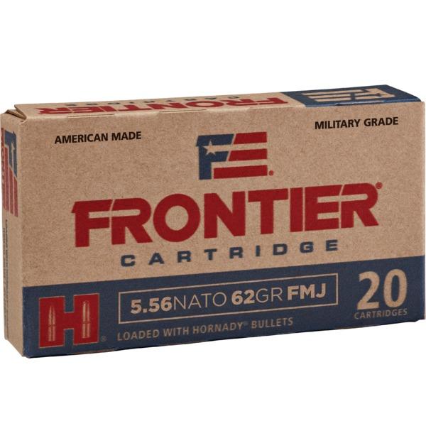 Hornady Frontier NATO Rifle Ammunition 5.56mm 62 gr FMJ 3060 fps 150/ct (Oriented) - Precision Shot Firearms