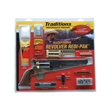 Traditions 1860 Army Redi-Pak Muzzleloader / Walnut / Steel 8'' Blued Barrel - Precision Shot Firearms