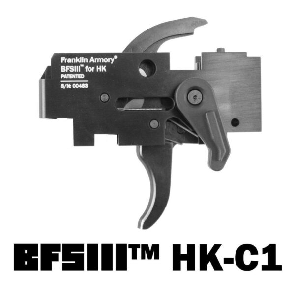 Franklin Armory BFSIII HK-C1 Binary Firing Trigger Firing System For HK91 HK93 HKMP5 Platform - Curved Trigger - Precision Shot Firearms