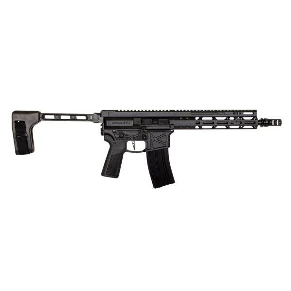 Global Ordnance Monolith Pistol 5.56mm 30rd Magazine 12.5" Barrel SBT Brace Black - Precision Shot Firearms