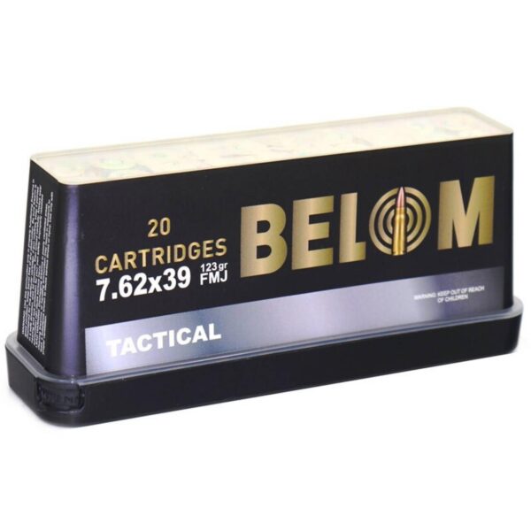 Global Ordnance Belom Rifle Ammunition 7.62x39 123gr FMJ 2296 fps 20/ct - Precision Shot Firearms