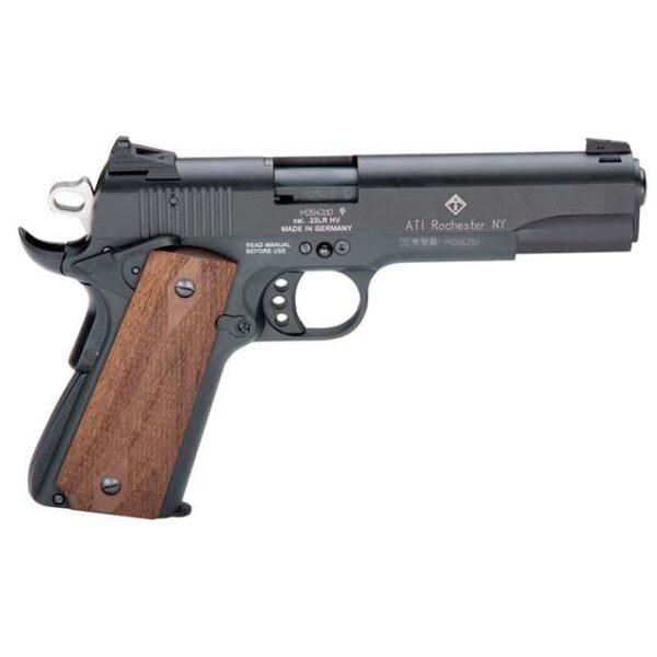 ATI GSG M1911 Handgun .22 LR 10rd Magazine 5" Barrel Wood Grip CA Compliant - Precision Shot Firearms