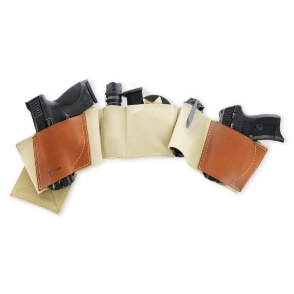 Galco Underwraps Belly Band 2.0 for Glock 30 with Rail Khaki Small Ambi - Precision Shot Firearms