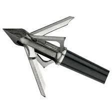 Muzzy Trocar 4-blade HBX Crossbow Hybrid Broadhead 1" X 1 5/8" Cut 100gr 3/pk - Precision Shot Firearms